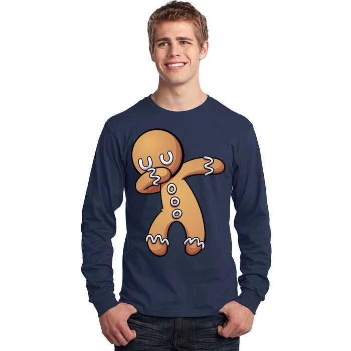 Dabbing Gingerbread Man Christmas Tall Long Sleeve T-Shirt