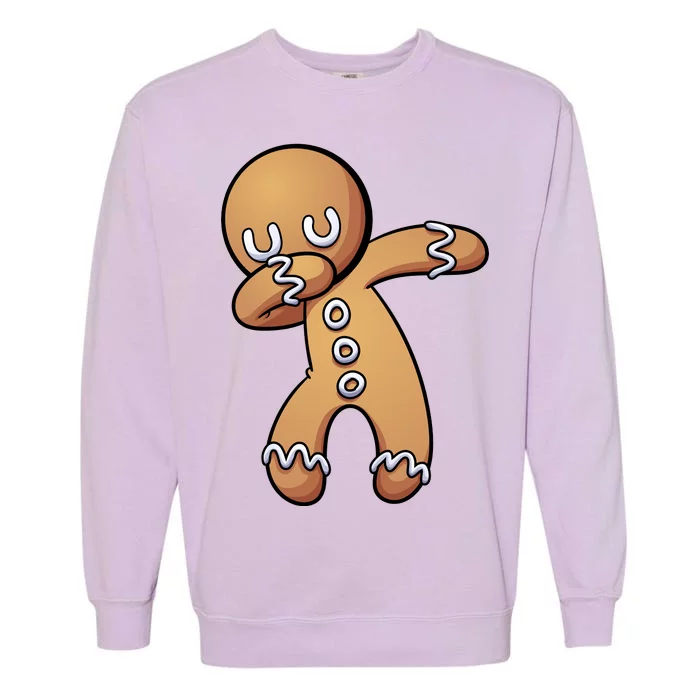 Dabbing Gingerbread Man Christmas Garment-Dyed Sweatshirt