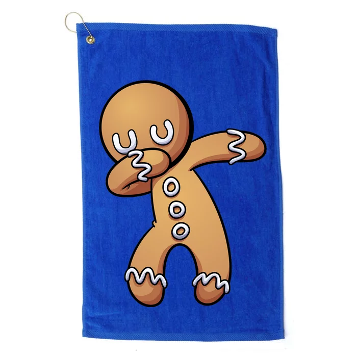 Dabbing Gingerbread Man Christmas Platinum Collection Golf Towel