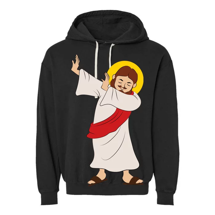 Dabbing Jesus Garment-Dyed Fleece Hoodie