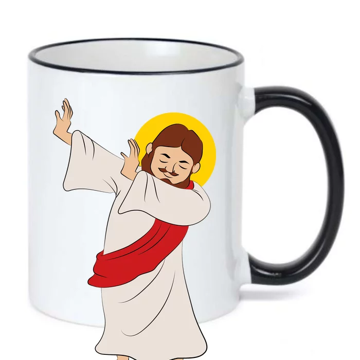 Dabbing Jesus Black Color Changing Mug