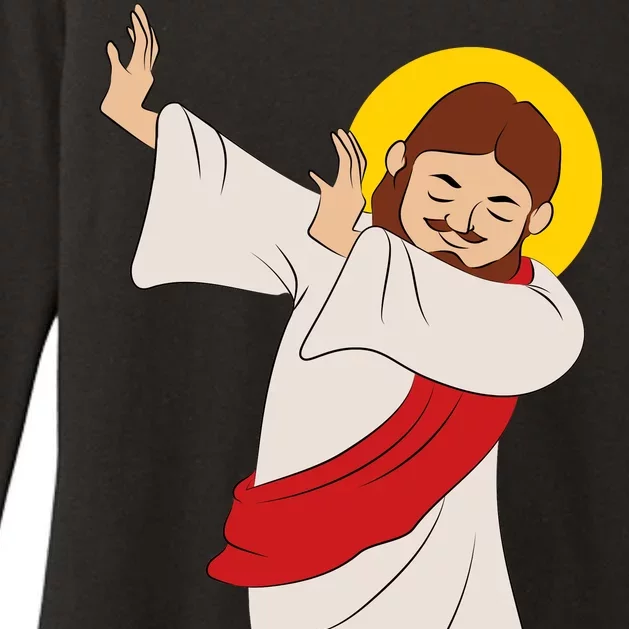 Dabbing Jesus Womens CVC Long Sleeve Shirt