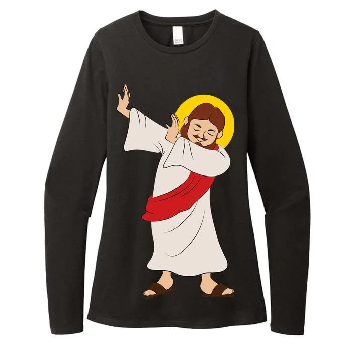 Dabbing Jesus Womens CVC Long Sleeve Shirt