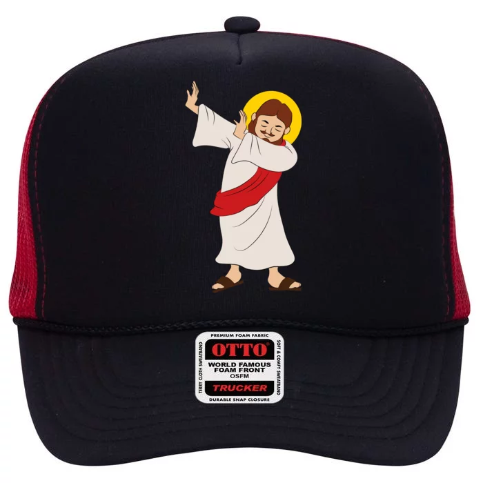 Dabbing Jesus High Crown Mesh Trucker Hat