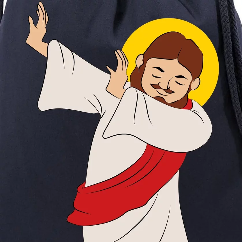 Dabbing Jesus Drawstring Bag