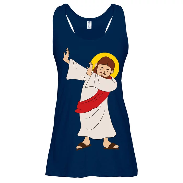 Dabbing Jesus Ladies Essential Flowy Tank