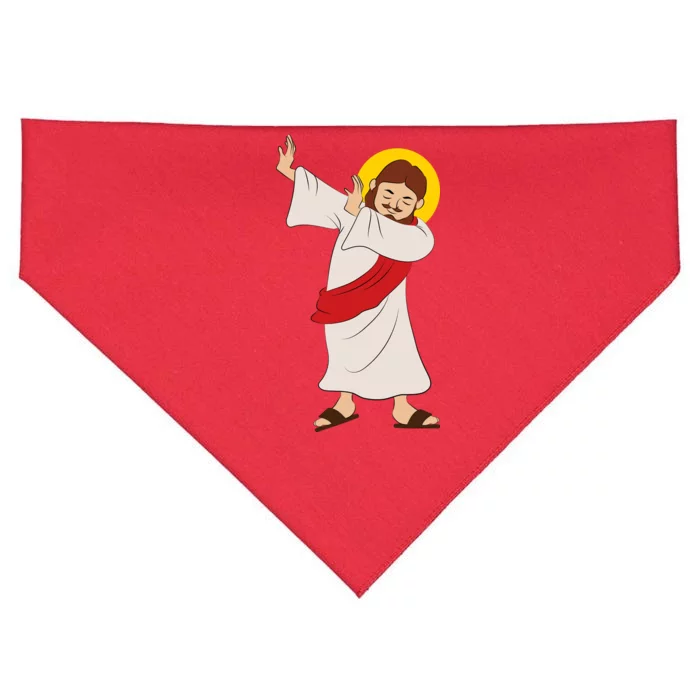 Dabbing Jesus USA-Made Doggie Bandana