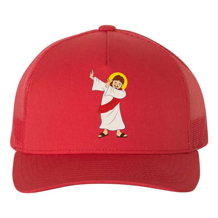 Dabbing Jesus Yupoong Adult 5-Panel Trucker Hat