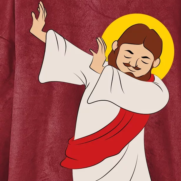 Dabbing Jesus Hooded Wearable Blanket