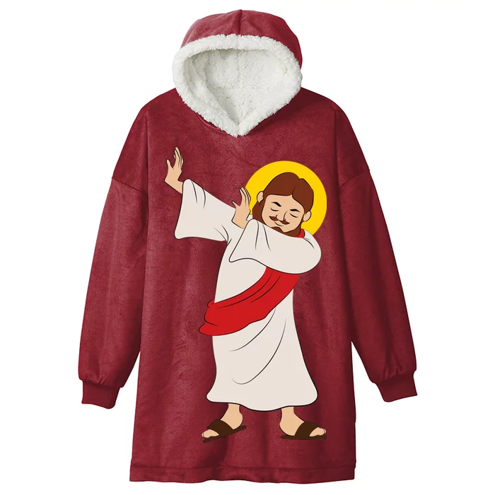 Dabbing Jesus Hooded Wearable Blanket