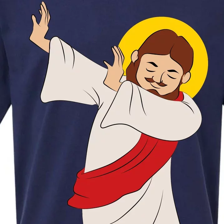 Dabbing Jesus Sueded Cloud Jersey T-Shirt