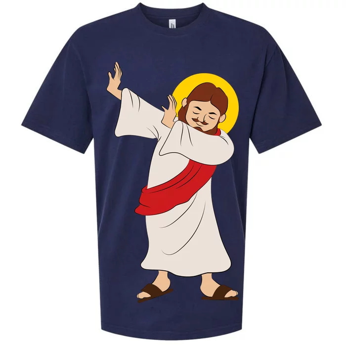 Dabbing Jesus Sueded Cloud Jersey T-Shirt