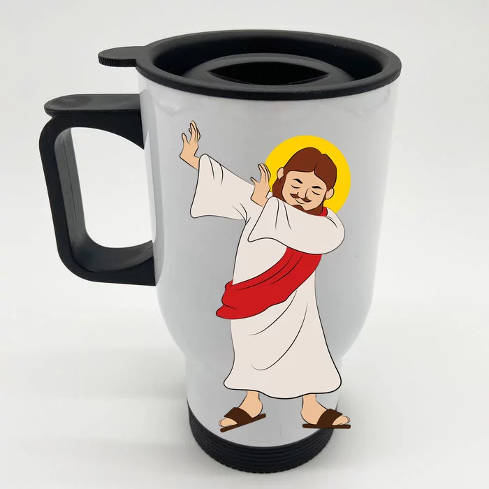 Dabbing Jesus Front & Back Stainless Steel Travel Mug