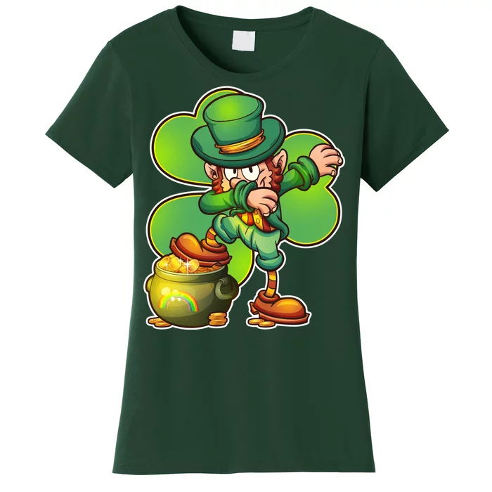 Dabbing Leprechaun Pot Of Gold Women's T-Shirt