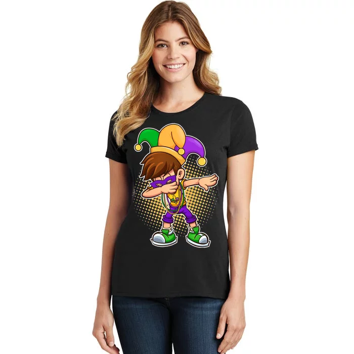 Dabbing Mardi Gras Jester Women's T-Shirt