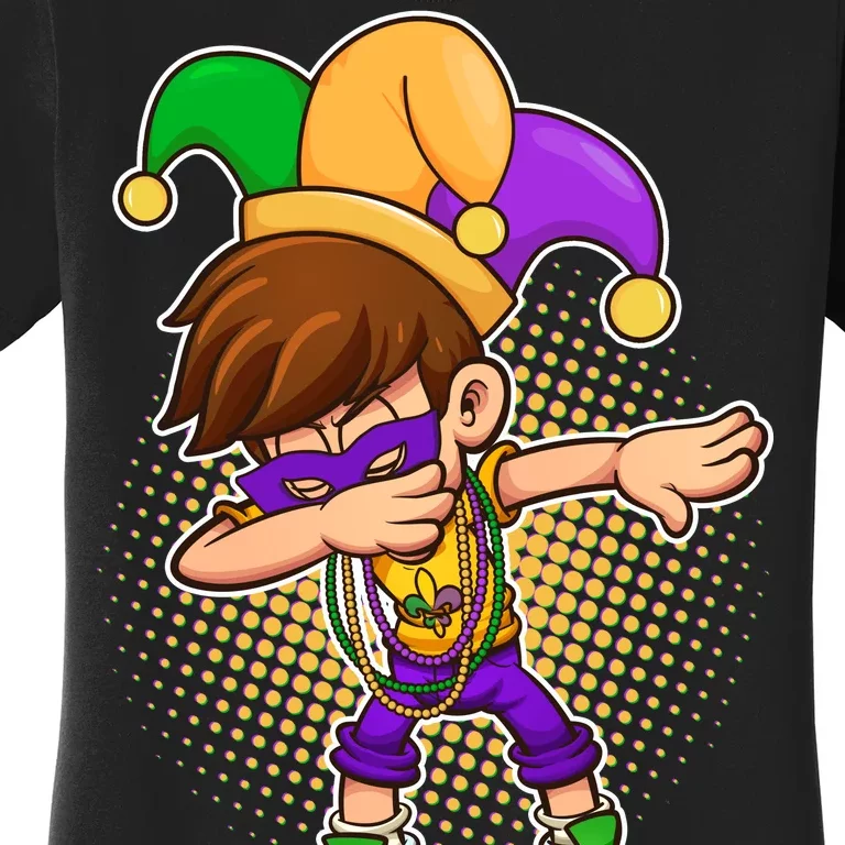 Dabbing Mardi Gras Jester Women's T-Shirt