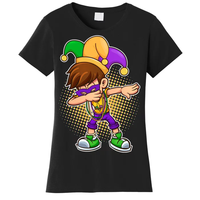 Dabbing Mardi Gras Jester Women's T-Shirt