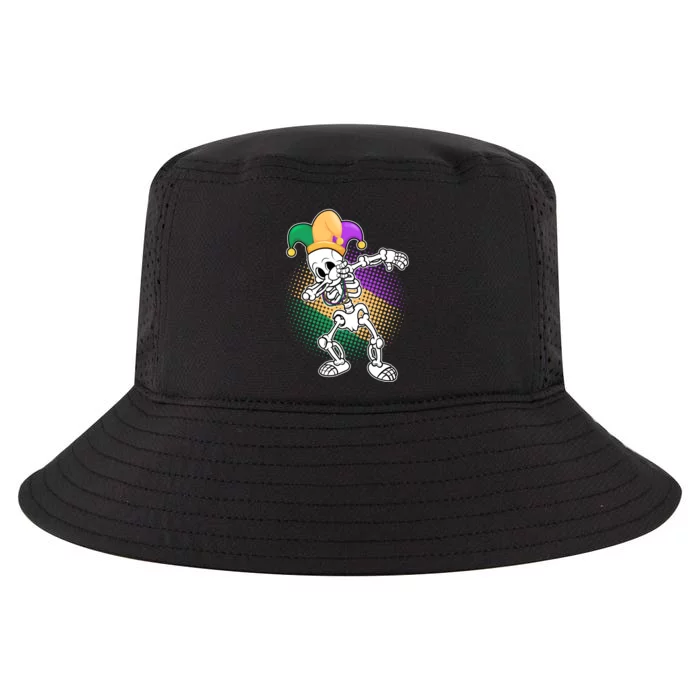 Dabbing Mardi Gras Skeleton Cool Comfort Performance Bucket Hat