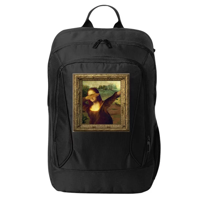 Dabbing Mona Lisa City Backpack