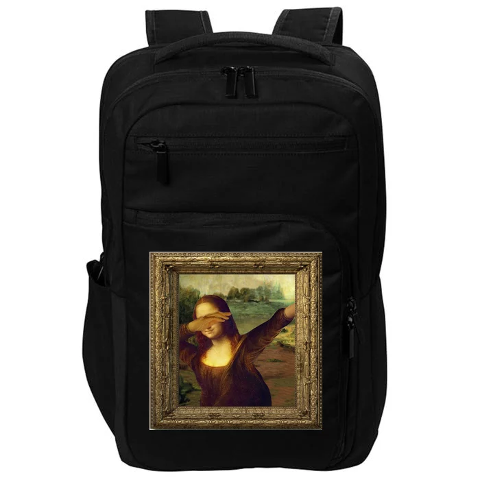 Dabbing Mona Lisa Impact Tech Backpack