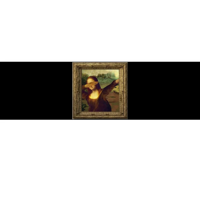 Dabbing Mona Lisa Bumper Sticker