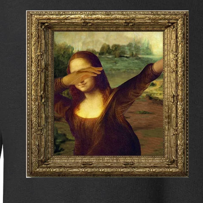 Dabbing Mona Lisa Toddler Sweatshirt