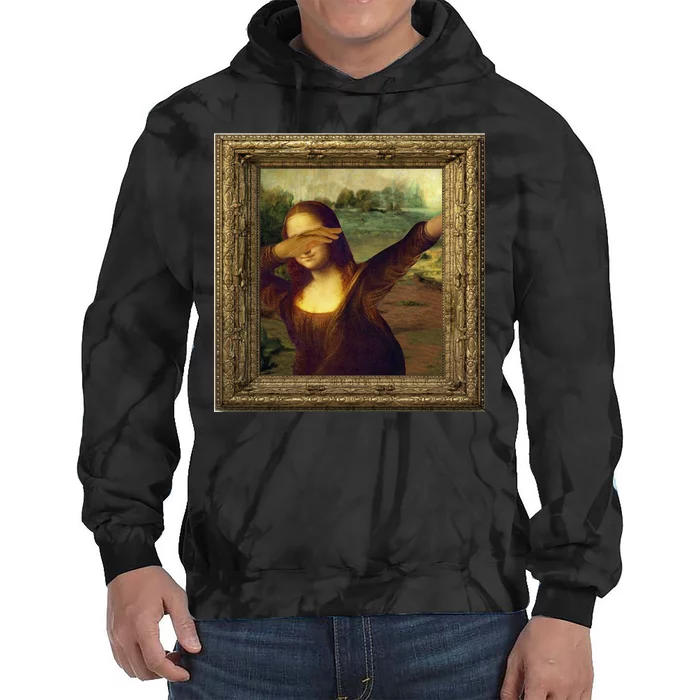 Dabbing Mona Lisa Tie Dye Hoodie