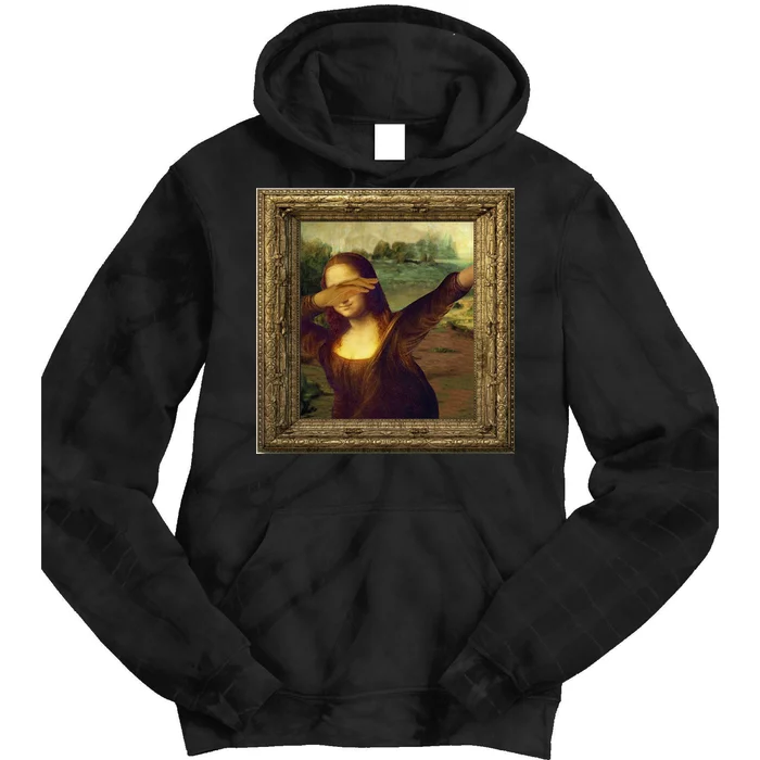 Dabbing Mona Lisa Tie Dye Hoodie