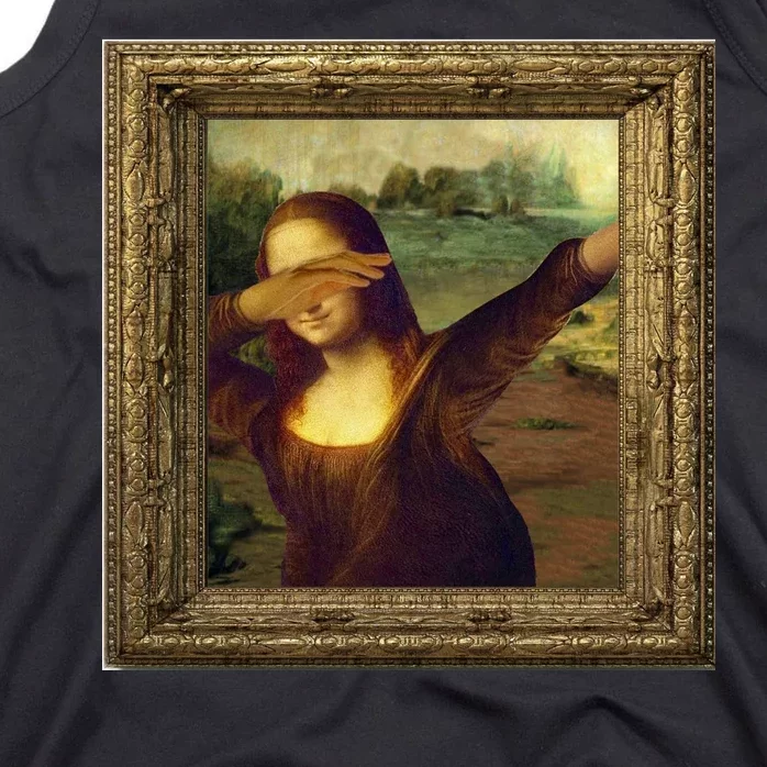 Dabbing Mona Lisa Tank Top