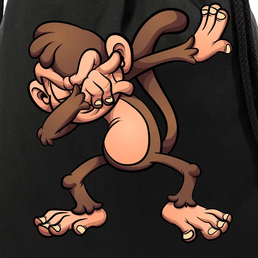 Dabbing Monkey Drawstring Bag