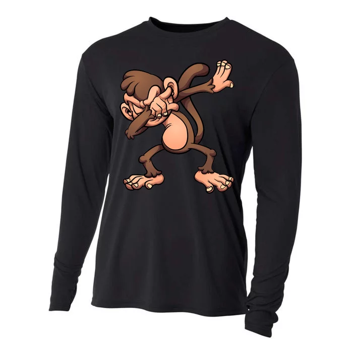 Dabbing Monkey Cooling Performance Long Sleeve Crew