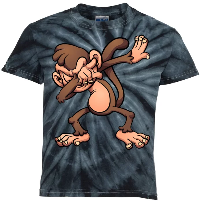 Dabbing Monkey Kids Tie-Dye T-Shirt