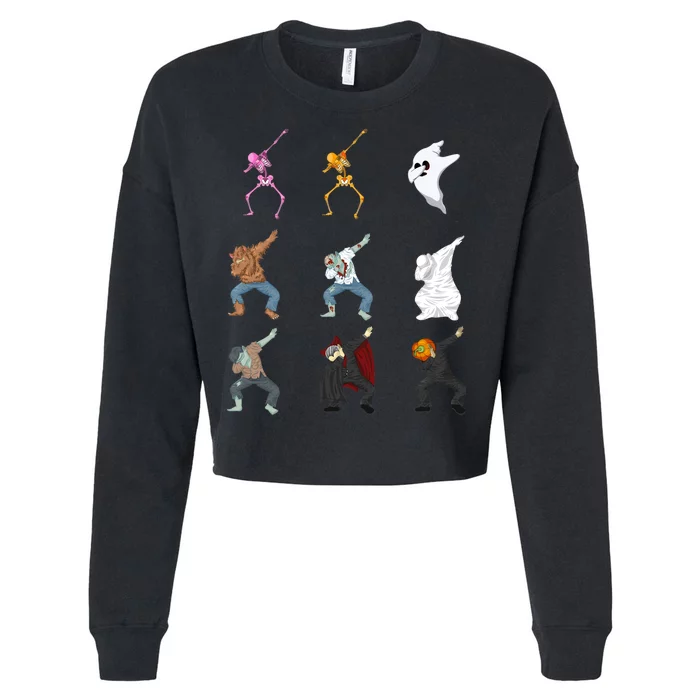 Dabbing Monsters Cropped Pullover Crew