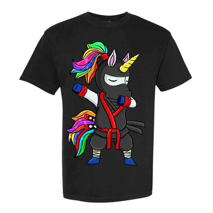 Dabbing ninja unicorn Garment-Dyed Heavyweight T-Shirt