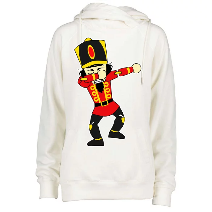 Dabbing Nutcracker Womens Funnel Neck Pullover Hood