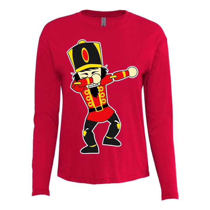 Dabbing Nutcracker Womens Cotton Relaxed Long Sleeve T-Shirt