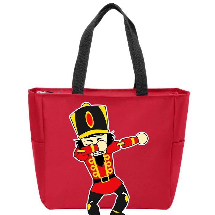 Dabbing Nutcracker Zip Tote Bag