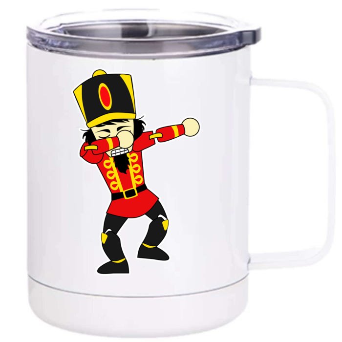 Dabbing Nutcracker Front & Back 12oz Stainless Steel Tumbler Cup