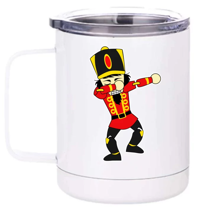 Dabbing Nutcracker Front & Back 12oz Stainless Steel Tumbler Cup