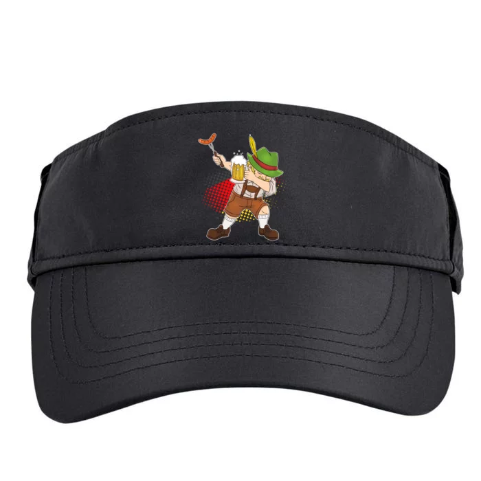 Dabbing Oktoberfest Guy Adult Drive Performance Visor