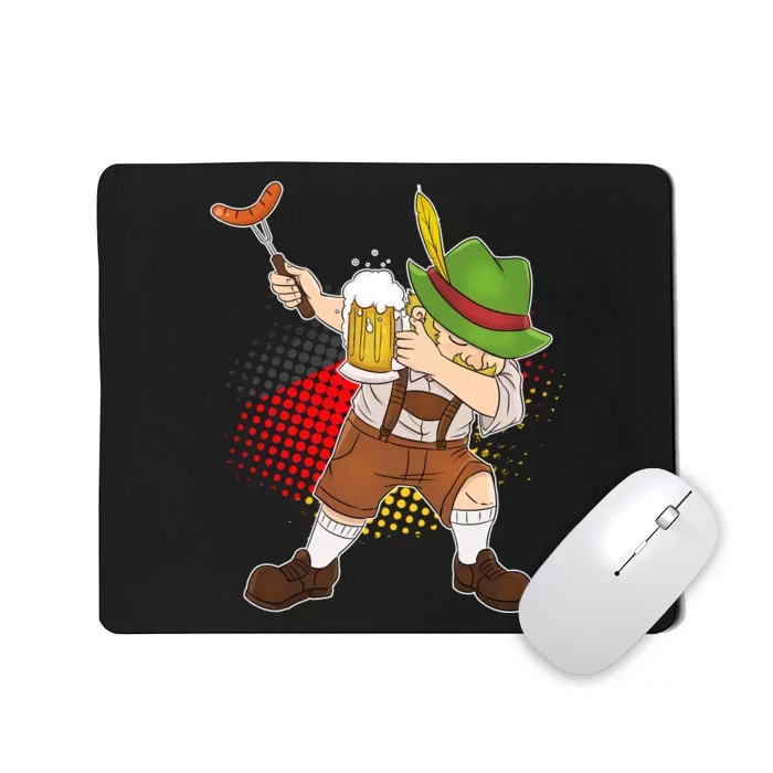 Dabbing Oktoberfest Guy Mousepad