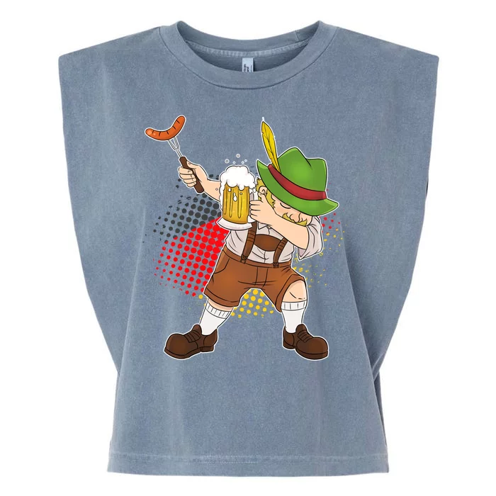 Dabbing Oktoberfest Guy Garment-Dyed Women's Muscle Tee