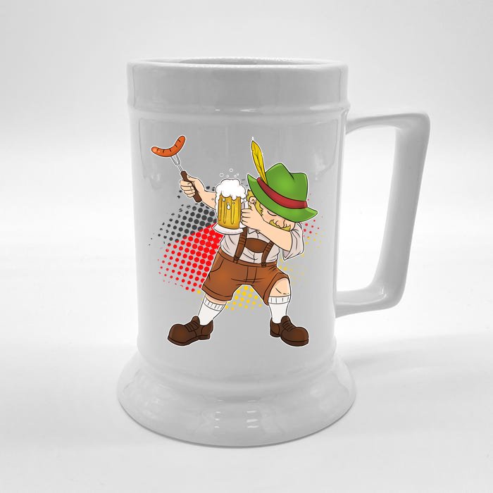 Dabbing Oktoberfest Guy Front & Back Beer Stein