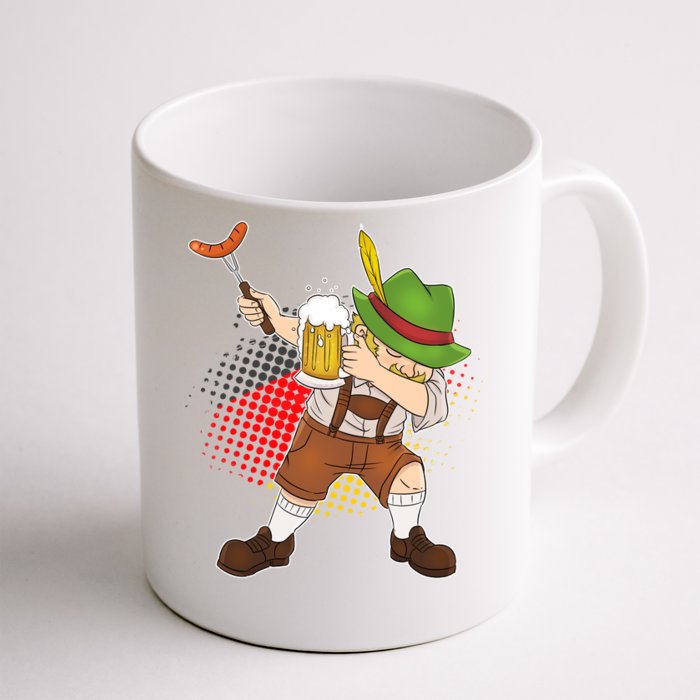 Dabbing Oktoberfest Guy Front & Back Coffee Mug