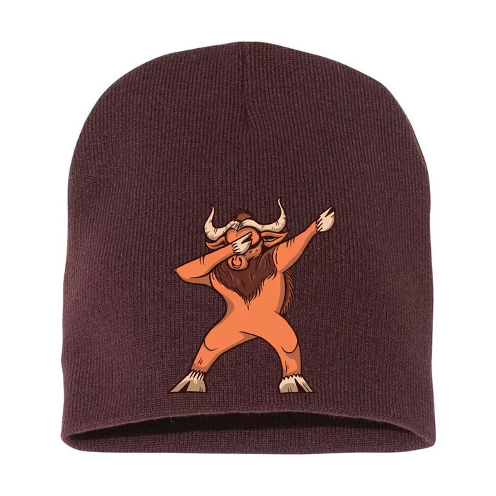 Dabbing Ox Short Acrylic Beanie