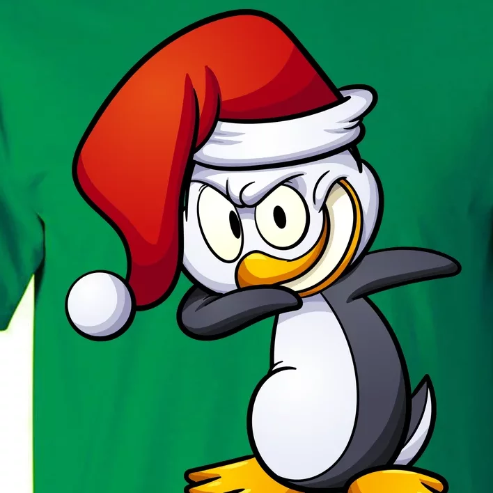 Dabbing Penguin Christmas Santa Hat Tall T-Shirt