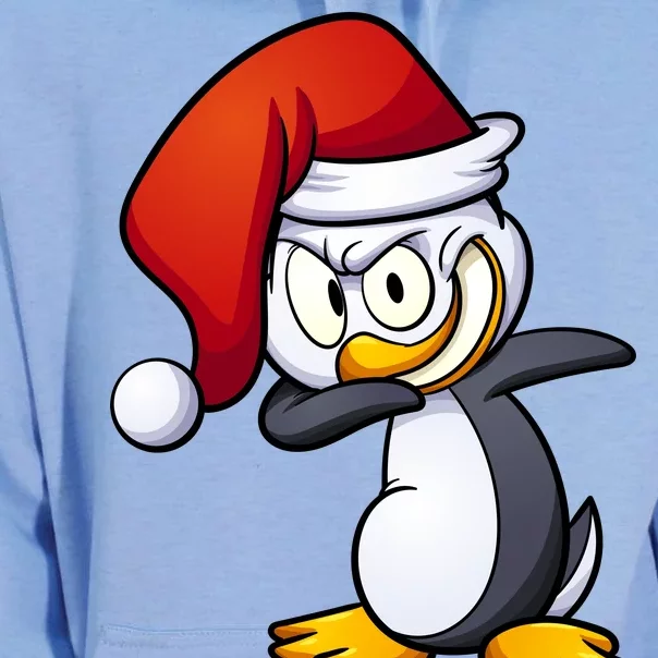 Dabbing Penguin Christmas Santa Hat Unisex Surf Hoodie