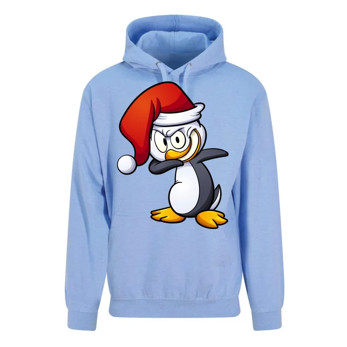 Dabbing Penguin Christmas Santa Hat Unisex Surf Hoodie