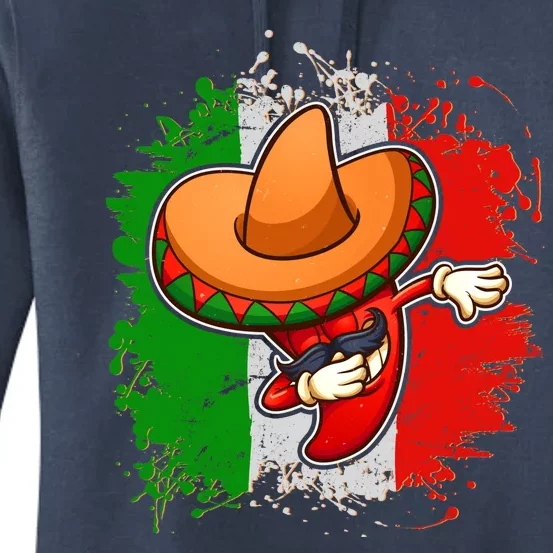 Dabbing Pepper Cinco de Mayo Women's Pullover Hoodie