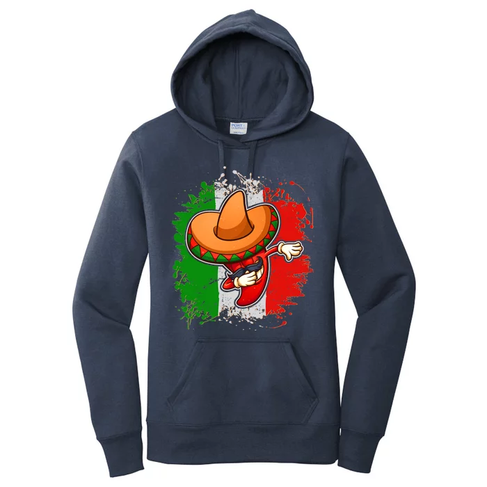 Dabbing Pepper Cinco de Mayo Women's Pullover Hoodie